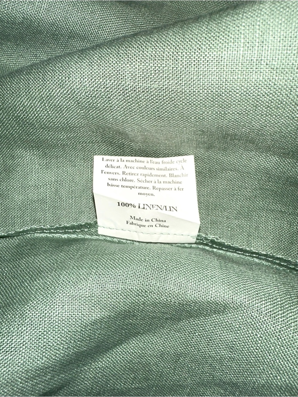 Grae Cove Kiki Linen Wrap Sage Green Midi Dress LARGE - Picture 5 of 5